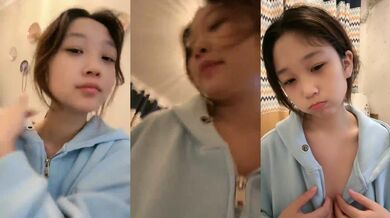 【是你的乖妈妈】新人G奶学生，母狗属性，小骚货来一段抖音热舞，自慰水声不断 (3)