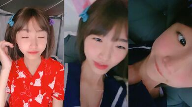 既是大学生，又是福利姬，又是主播【呜崽酱】学校寝室自慰，颜值身材都很棒的小妹妹~ (1)